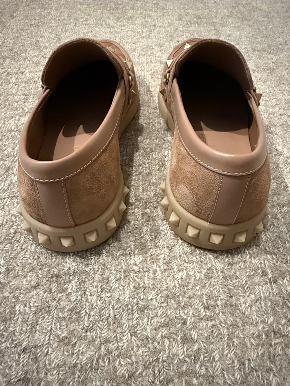 Valentino Leisure Flows Rockstud Suede & Leather Loafer SZ: - Picture 6 of 11